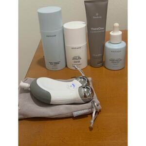 NuFace Mini gently used with partial conductor gels, serums and charger